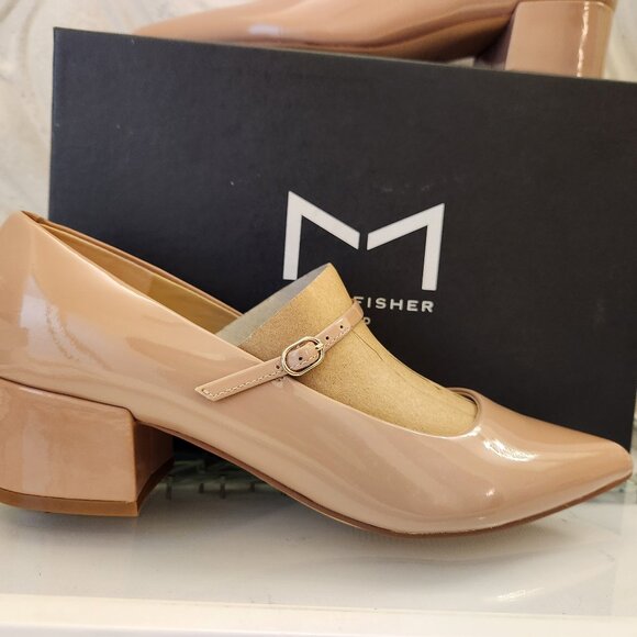 Marc Fisher LTD Patent Leather "Luccie" Pumps. Light Natural. NIB. Size 7 - Picture 1 of 14